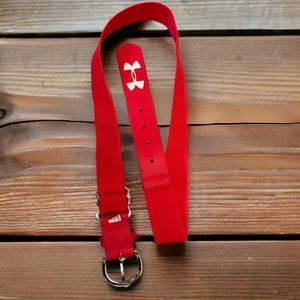 🌞Summer Clearance Under Armour Men’s Baseball Softball Adjustable Belt Red